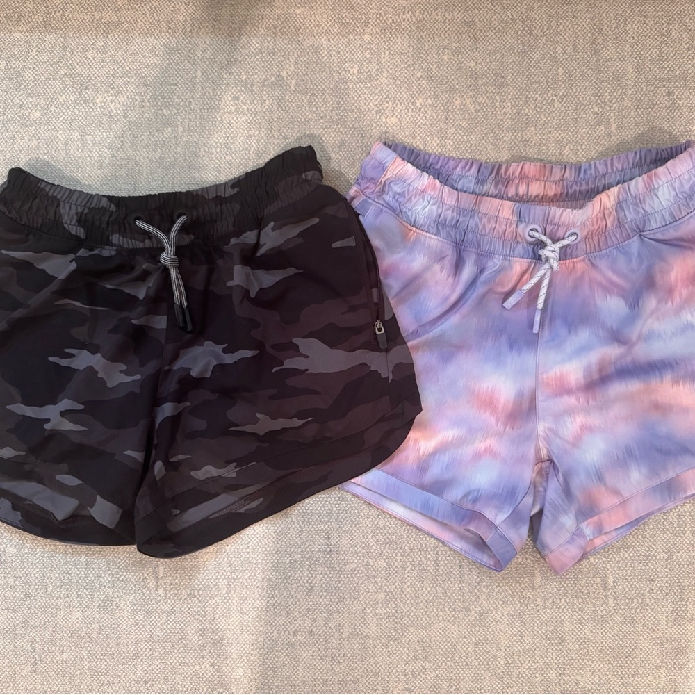 Athleta Pastel Tie-Dye Shorts